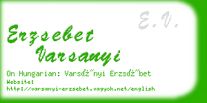 erzsebet varsanyi business card